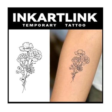 Imagem de INKARTLINK Tattoo Tech, 3 Folhas De Tatuagem Semipermanente Pequena, Tatuagens Temporárias Com Design Artístico Para Adultos, Duram 1 A 2 Semanas, À Prova D'Água, Aparência Realista, Sem Adesivo, Re