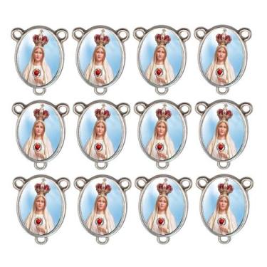 Imagem de 10 Entremeio Nossa Senhora de Fatima Oval Montagem Terços