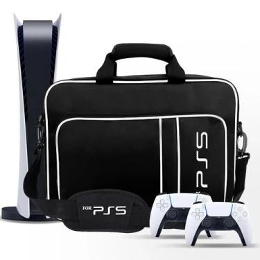 Imagem de Bolsa Protetora de Viagem para PS5 - Console, Controles, Jogos e Fones