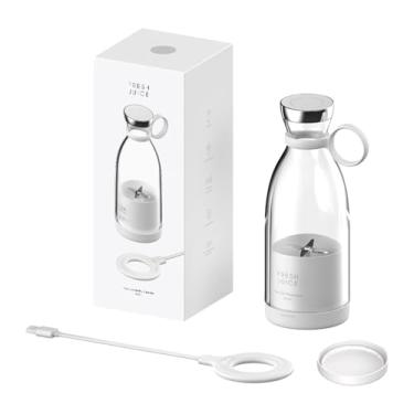 Imagem de Ioensy Liquidificador portátil para smoothies e vitaminas, espremedor de frutas, mini espremedor para academia, escritório, presente de aniversário, Branco