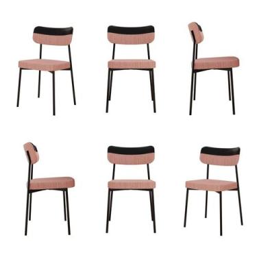 Imagem de Kit com 6 Cadeiras para Sala de Jantar Mona Yescasa