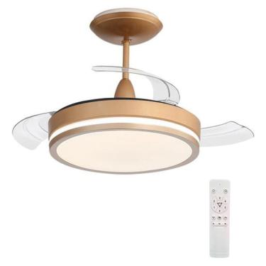 Imagem de Ventilador Teto Retratil Controle Remoto 91cm Golden Bivolt