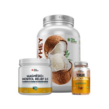 Imagem de Combo Vida Saudável 1 True Whey Coconut Ice Cream