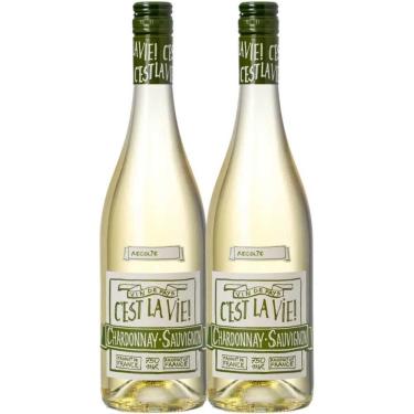 Imagem de Kit 2 Garrafas Vinho Branco Albert Bichot C'est La Vie 750ml