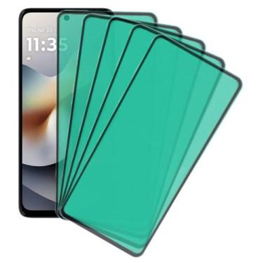 Imagem de 5x Película Ceramica 9d Proteção Curvada Para Moto G56 - Mustangshop