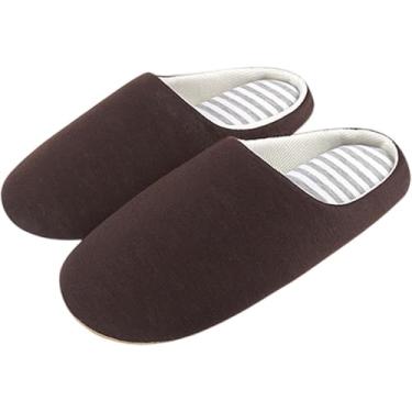 Imagem de Chinelos De Interior Chinelos De Casa Masculinos De Inverno Sapatos Casuais Chinelos Masculinos De Pelúcia Quente Sapatos De Algodão Antiderrapante Silenciosos Chine, Sbx Rtw Coffee, 9 UK