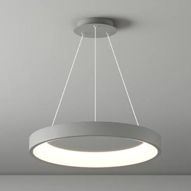 Imagem de 20 Luzes Pendentes De Anel Led Modernas Anel De Círculo Regulável Lustre De Aro De Metal De 1 Luz Para Sala De Estar Cozinha Foyer Quarto Led Lâmpada De Teto Led, B