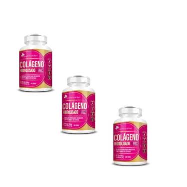 Imagem de Kit 3 Colágeno Hidrolisado 400mg + Vitaminas A C E D 3x60 cps Flora Na