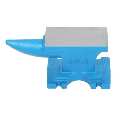 Imagem de findmall Chifre redondo longo com bigorna única de 11 kg, forjado, tratado termicamente, adequado para forjar, modelar, rebitar