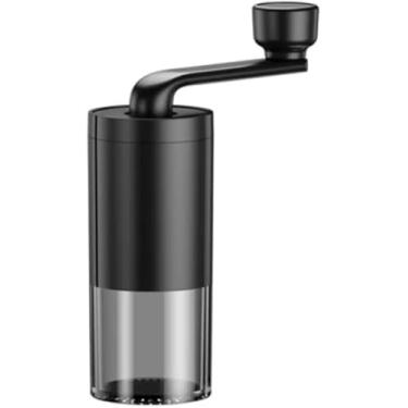 Imagem de Moedor de Café Manual Portátil em Inox e Cerâmica | Ajuste de Moagem Fina e Grossa | Compartimento Transparente | Não Elétrico | Ideal para Viagens, Camping e Uso Diário