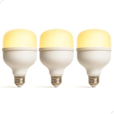 Imagem de Lâmpada Led Bulbo 20w 3000k Branco Quente Bivolt 127v e 220v Luz Amarela para Ambientes Aconchegantes E27 Econômica (3)