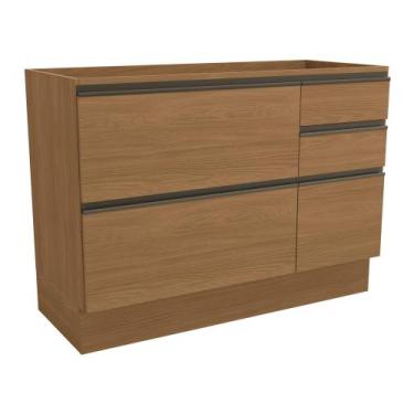 Imagem de Armário de Cozinha Balcão de Pia 1,20m com 1 Porta e 4 Gavetas G746 Ma