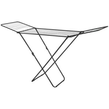 Imagem de Varal de Chão em Aço com Abas 1,82m Preto Bel, Único