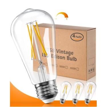 Imagem de Lâmpadas LED LightRound 6W 5000K E26 reguláveis, pacote com 4