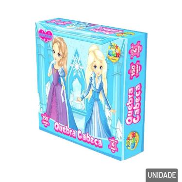Imagem de Quebra Cabeça 150 Peças Princesas - Tudo em Caixa