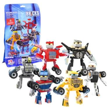 Imagem de Blocos De Montar Capsula 6 Robôs 342 Peças - Castela - CASTELA BRASIL