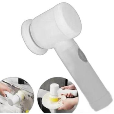 Imagem de Escova Elétrica Recarregável 3 Cabeças - Branco - Magic Brush