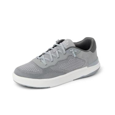 Imagem de REEF Sapato masculino Shoreline Del Mar, cabedal de malha respirável, leve e flexível, palmilha acolchoada, cadarços elásticos, Cinza mesclado, 45