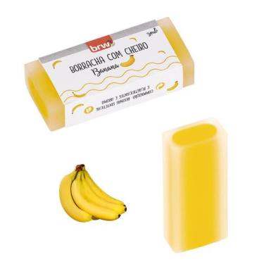 Imagem de Borracha Transparente de Frutas com Cheirinho - BRW, Banana