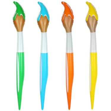 Imagem de 4 peças Giz de Cera Insuflável Gigante, 107cm Decoração de Regresso Às Aulas Grande Pincéis Insufláveis Balões Adereço para Aniversário Infantil Sala Aula Artigos Arte Festas Eventos Escolares