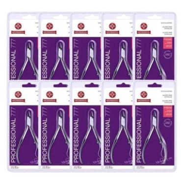 Imagem de Alicates de Cutícula Mundial 777, Kit com 10 unidades, Aço Inoxidável 
