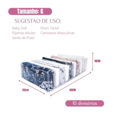 Imagem de Kit Colmeia Organizadora de Gavetas Clean PP, P, M, G, GG | 10 Nichos (4GCLEAN)