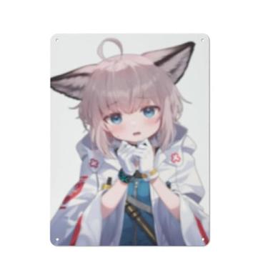 Imagem de Pôster de arte de menina de anime sexy quente placa de estanho vintage decoração de parede pôster 30,5 x 40,6 cm, AI321