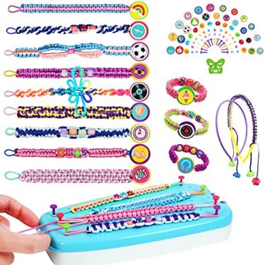 Imagem de Kit de fabricação de pulseiras da amizade para meninas adolescentes – Ideias de artes e artesanato para crianças de 6, 7, 8, 9, 10 a 12 anos, brinquedos feitos à mão para presentes de aniversário