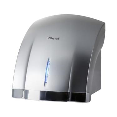 Imagem de PLUSSEN Secador de mãos 110V Compacto Comercial Secador de Mão Secador de Ar Elétrico Automático com Interruptor de Ar Quente e Frio para Banheiros Domésticos ou Comerciais, Versão Plug In 3Pin