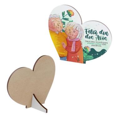 Imagem de Lembrancinha Dia dos Avós em MDF - DK Decor, Modelo 4, Kit 30
