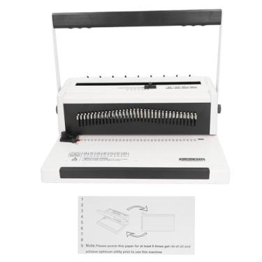 Imagem de WALFRONT Máquina de Encadernação de Folhas de Fios Máquina de Encadernação A4 A5 Tamanho 120 Folhas Capacidade 20 Folhas Punch Home Office School Printing 3: 1 Encadernação de Afinação