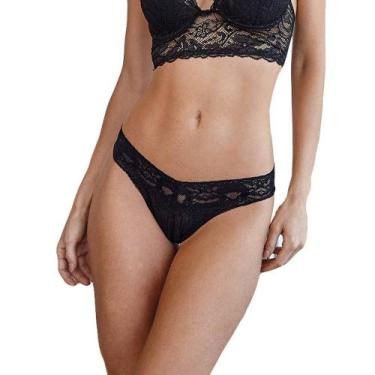 Imagem de Calcinha Fio dental Xamego DeMillus 16198, Preto, A (veste pp ao me)