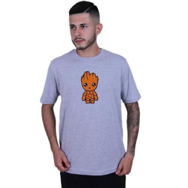 Imagem de Camiseta Unissex Baby Groot Guardião - Lafre, Cinza, P