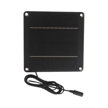 Imagem de Rrlihjgu Painel Solar Para Iluminação Externa 24 Watts 12 Volts - Painel Solar Para Luzes De Jardim | Impermeável Com Porta DC 5521 Para Lâmpada Alpendre Jardim Campismo Câmaras Segurança