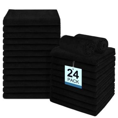 Imagem de Toalhas de salão UNIMADE, pacote com 24, altamente absorventes, 16x27 