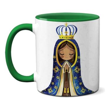 Imagem de Caneca Nossa Senhora Aparecida Oração Dai-nos A Benção Mãe (Verde)