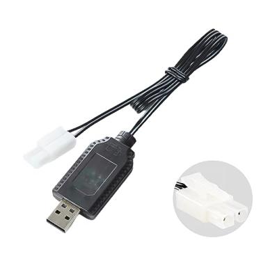 Imagem de Aliwisdom Universal RC Charger Cable with Tamiya Plug/KET 2P Connector Plug for 8.4V Ni-MH/Ni-CD (7S) Battery Pack, Compatible RC Car/Boat/Plane/Drone/Tank/Helicopters/Other Remote Control Toys