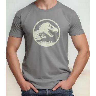 Imagem de Camisa Camiseta Adulto Masculina Feminina Algodão Filme Dinossauro Jur