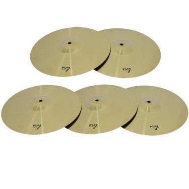 Imagem de Kit 5 Pratos de Condução para Bateria 20" Liga de Aço New York