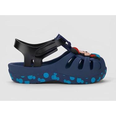 Imagem de Sandália Infantil Aranha Disney Magic Minnie 22303, 22, Azul, Azul esc