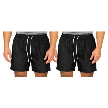 Imagem de Kit 2 Bermudas Tactel Masculina FMF Esportiva Academia Praia Casual, C