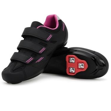 Imagem de Tommaso Tênis feminino Pista 100 SPD e Peloton — Pronto para pedalar com chuteira Peloton Delta ou SPD para bicicletas de estrada e várias bicicletas internas — Explore calçados de ciclismo Vareity e