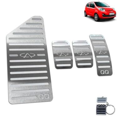 Imagem de Pedaleira + Descanso Chery Qq Manual 2015 Até 2020 Aço Inox