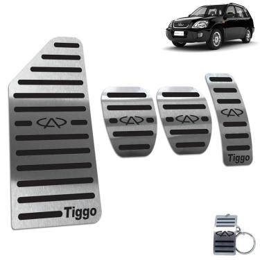 Imagem de Pedaleira + Descanso Chery Tiggo Manual 2010 Até 2015 Preto