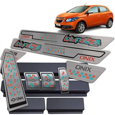 Imagem de Descanso + Pedaleira Manual +Soleira Onix Lollapalooza Preto