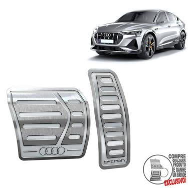 Imagem de Pedaleira Automático Em Aço Inox Audi E-Tron Prata