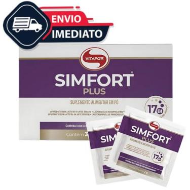 Imagem de Simfort Plus 30 Sachês de 2g com 17 Bilhões de Lactobacillus Probiótic