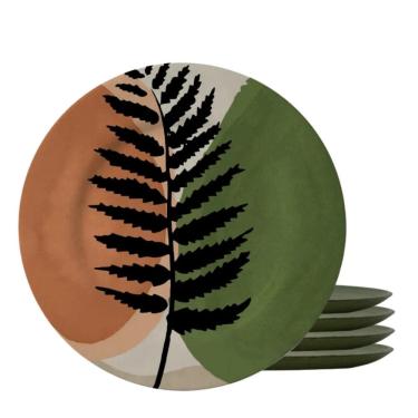 Imagem de Jogo 4 Pratos De Sobremesa Cerâmica 20Cm Alleanza Atlântica