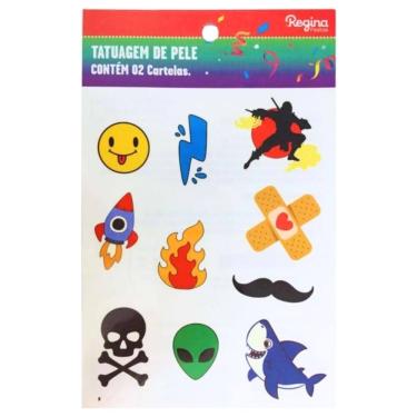 Imagem de Tatuagem Infantil De Carnaval Regina 2un De Cartela