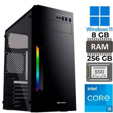 Imagem de Computador Core I5-10400, RAM 8GB DDR4, SSD 240, GT-H510 Com Slot M2, Rede Gigabit, MT-210BK, Windows 11